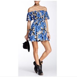 Free People Louise Off-shoulder Floral Dress Size L